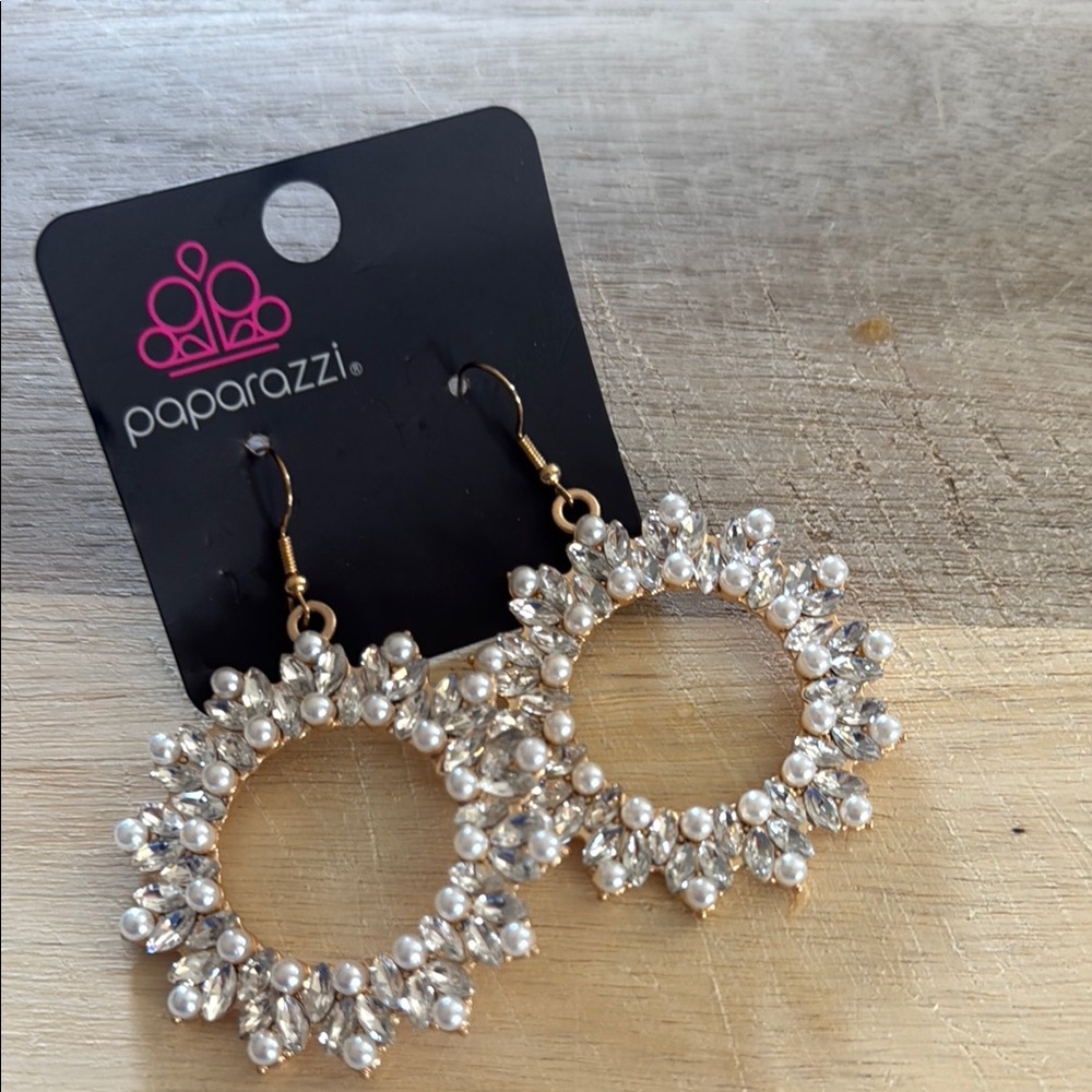 Paparazzi Gold and Silver Starburst Earrings